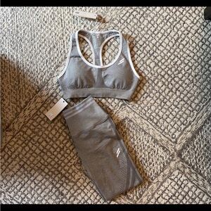 DOYOUEVEN Gray Leggings Seamless Stretchy Design